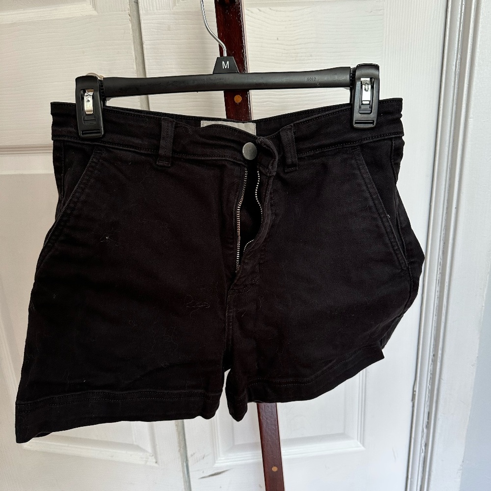 Everlane Black High Rise Shorts